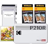 KODAK Mini 2 Retro 2x3 Taşınabilir Fotoğraf Yazıcısı, 4PASS, 38 Sayfa, Beyaz