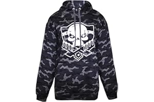 Popgear Men's Call of Duty Camo Skull Logo Hoodie Fashion