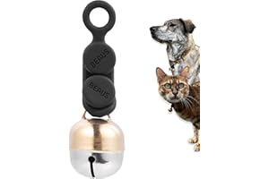Beau's Bells V2 | Cat & Dog Collar Bells with New Quick Loop Easy Release Clip | Handmade Copper | Track Your Pet | Protect Wildlife