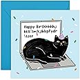 Central 23 Greeting Card For Him Her - Cat On Laptop - Men Women Birthday Card - Greeting Card For Adult - Him Her Birthday Greeting Card - From Friend Bff - Comes With Stickers