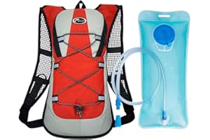Fortitude Sports Hydration Backpack Vest With 2L Hydration Bladder | Hydration Pack Running Backpack With Water Bladder | Running Hydration Vest Women Men For Cycling, Hiking, Camping