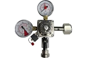 BieTal ® Druckminderer Druckregler CO2 Hauptdruckminderer Kohlensäure 1-leitig mit Inhaltsanzeiger 3 bar