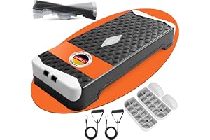 DH FitLife Stepbräda Hemma Justerbar 10/15 cm Balans Träning | Justerbar Stepbräda｜Aerobic Step & Step Up｜Koordination och Balans｜Muskelträning｜Fitness Hemma