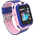 WEARFIT E10 2G Kids GPS Tracker Waterproof Watch LBS Tracker for Boys Girls for 3-12 Year Old with SOS Alarm Call Voice Chat Touch Screen and Parental Control (Pink)