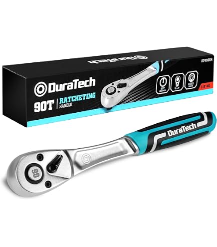Clé à Cliquet TOPWAY 3/8" - 72 Dents, 200mm | En Acier Chrome Vanadium | Pour Garage Et Bricolage