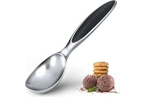 GENERISCH Tarnel Eisportionierer Edelstahl, Eislöffel Edelstahl Poliert für Eiscreme Melone Fleischbällchen Kuchen Teig Plätzchen Keksteig Reis