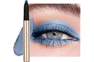 SONGVISON Beauty Searcher Lidschatten Stift Wasserdicht,Hochpigmentierter Lidschatten,Langanhaltend und Glatt,Schimmerndes Finish,Make-up Für Faltenfreie Augen,Vegan&Cruelty-Free 11 Funkelnder Traum Blau