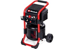 Einhell kompressor TE-AC 240/24 (1 500 W, max. 10 bar, 24 l tank, oljefri, 240 l/min sugeffekt, 70 dB tyst kompressor, 2 manometrar, reducerventil)