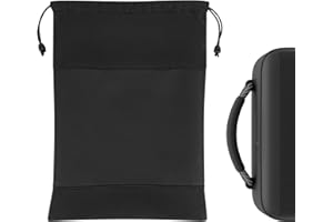 Geekria Custodia per altoparlanti in poliuretano compatibile con la nuova Bose Soundlink Max, custodia di ricambio per altoparlante portatile, borsa protettiva per il trasporto con vano per cavi (nero