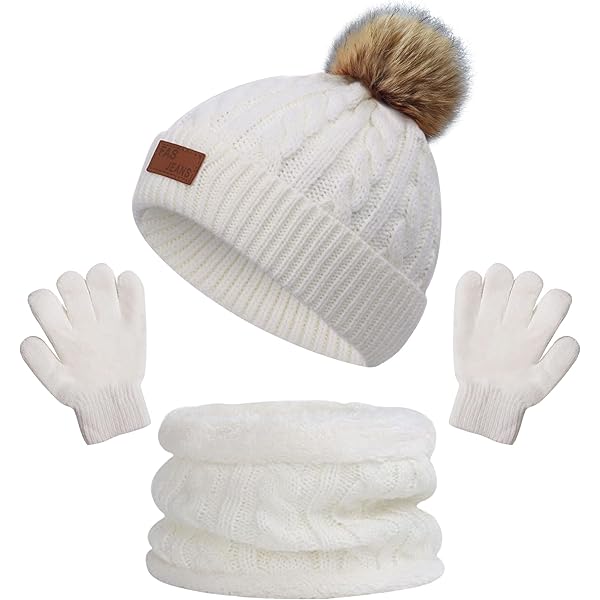 PinkSheep Cappello Invernale Per Bambini Warmth Ragazze Beanie Con Accessori Decorativi, Sensazione Morbida Cappello Lavorato A Maglia Per Bambini Età 4-14, Arcobaleno, 4-6 Anni - Foto 9