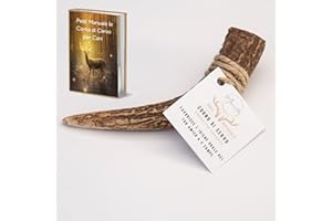 MANITA Corno di Cervo per Cani S, Masticativi Naturali per Cani 100% Naturali, Gioco per Cani Relax, Qualità Garantita(da 50 a 80gr) SCANSIONARE QRCODE PER VISIONARE EBOOK IN OMAGGIO!