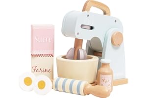 Le Toy Van – Honeybake Rollenspiel-Küchenmaschine aus Holz | Rollenspiel für Kinder Küchenzubehör, Küchenmaschine, Geeignet für Kinder ab 3 Jahren, TV285
