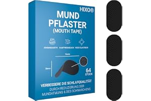 64 x munplåster mot snarkning – extra starkt grepp och även lämplig för skäggbärare