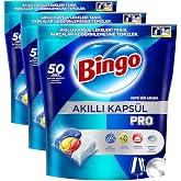Bingo Akıllı Kaps&uuml;l Pro Bulaşık Makinesi Deterjanı Tableti 50'li (3 paketi)