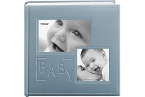 Pioneer Photo Albums DA-200COLB/B - Álbum de Portada de Cuero sintético con 200 Bolsillos para Impresiones de 4 x 6 Pulgadas, Color Azul