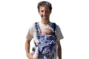 BABYMONKEY Regolo Baby Monkey Marsupio neonato ergonomico, porta bebe, Butterfly viola reverse, zaino porta bambino e neonato (0-24 mesi)