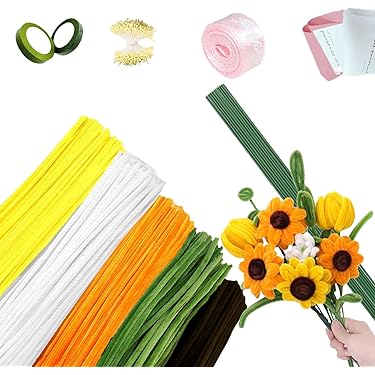 Lot De 200 Fleurs En Feutre, Tissu, Décorations Florales, En Forme