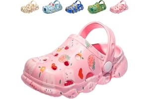 FADEZAR Sabots Mules Enfant Garcon Fille Pantoufles Chaussures de Jardin Dinosaur Chaussons Été Sandales de Plage Maison Antidérapant Chaussons