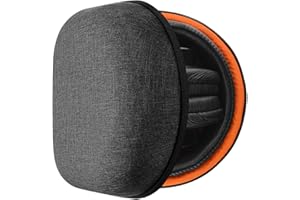 Geekria Etui ochronne kompatybilne ze słuchawkami Sony MDR-V6, MDR-V600, MDR-V900HD, MDR-7506, zapasowa ochronna twarda obudowa podróżna torba do przenoszenia z miejscem na kabel (ciemnoszara)