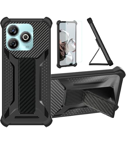 BORYA Hülle Für ZTE Blade V60 Vita/Axon 60 Lite – Stoßfest, Magnetischer Ringständer, TPU+PC, Militärqualität