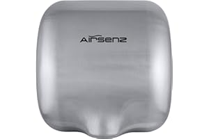 AIRSENZ I-FORCE ECO DRY AUTOMATIC HIGH SPEED HAND DRYER ELECTRIC HEAVY DUTY - BRUSHED STAINLESS STEEL