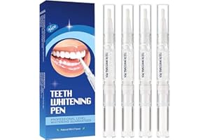 FEXPDL Teeth Whitening Pen,4 Pcs Teeth Whitener Gels Instant Teeth Whitening Hi Smile Teeth Stain Remover Teeth Whitening Kit Easy to Use Teeth Stain Remover for Teeth Whitening
