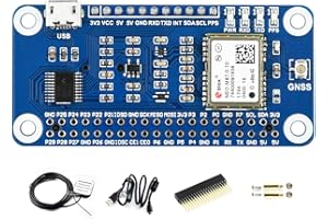 Waveshare NEO-M8T GNSS Timing HAT for Raspberry Pi Multi-Constellation Receiver Support Single-Satellite Timing Feature