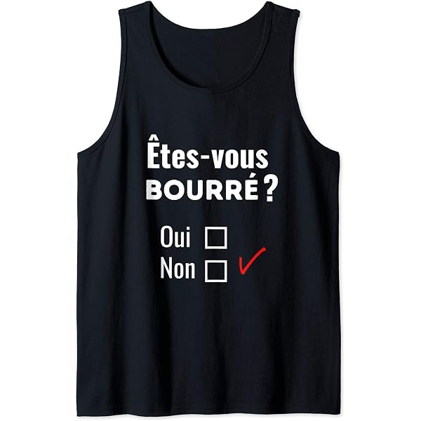 Débardeur Homme Humour Picoler Bière Beauf - Cadeau Rigolo Anniversaire Noël