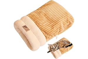 TINTOKE Gato Saco de Dormir, Sacodedormirparagatos, SacodeDormirforGatos de Interior,Semi-Enclosed Pet Bed,Cálido, Saco de Dormir para Perros, Adecuado para Gatos y Perros pequeños, etc