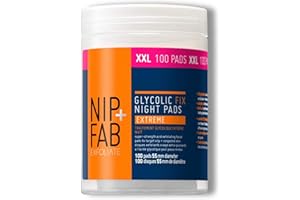 ‎NIP+FAB Nip + Fab Glycolic Fix Night Pads Extreme | Peeling-Gesichtspads | Glykolsäure | Gesichtspeeling | AHA-Säure | 100 Stücke