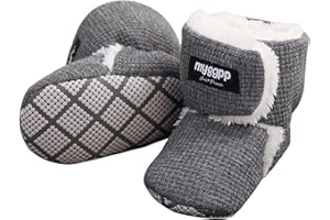 Kfnire Winterstiefel Babyschuhe Warme Unisex Baby Winterschuhe Krabbelschuhe Winter Fleece Kleinkind Krabbel-& Hausschuhe Anti-Rutsch Weiche Sohle Winterschuhe