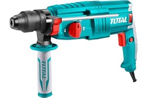 Total Totth308268-2 Martello Demolitore 800 W Sds plus Trapano Tassellatore Perforatore In Valigetta Doppio mandrino
