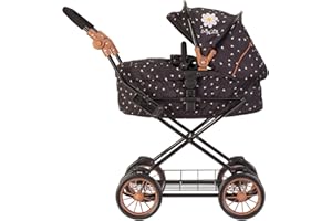 Daisy Chain Destiny Travel System Dolls Pram - Adjustable handles from 54-87cms. For children of 5,6,7,8 or 9 years (Twilight)