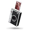 Fujifilm instax mini Evo Black- Fotocamera Ibrida a Sviluppo Istantaneo, Stampante per Smartphone, Design Analogico, 100 Comb