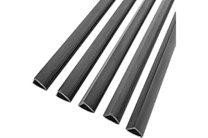 FOSHISY 25 Pack A4 Binding Bar, Binding Spine Bar, Slide Grip Binding Bars, Report Cover Spine Bars for School and Office, 6mm, 25 Sheet Capacity, Black