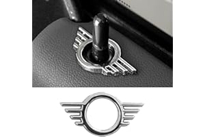 FDAIUN Cache décoratif pour bouton de levage de porte d'huile alimentaire - Pour Mini Cooper F54 F55 F56 F57 F60 R55 R56 R57 R58 R59 - Accessoire - 1 pièce (argenté)