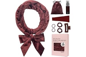 Baolivi Heatless Curlers Headband Hair Curlers No Heat, Heatless Curls Hair Curler Rollers for Women, 70" Soft Overnight Curls Headband for Sleeping, 9 Pcs Heatless Curling Gift Set