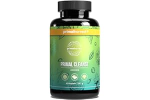 Primal Cleanse Körper Rein - 60 Portionen (1 Kapseln pro Tag) - Laborgeprüft in Deutschland - Vegane Kapselhülle - Spirulina~