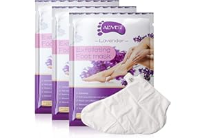 MAINWARE Aliver Natürliche Lavendel Exfoliating Fuss-Peel-Maske, Fuß Skin Repair Socken für trockene, Altern, rissige Fersen 3 Paar