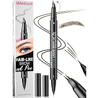 Wasserdichter Microblading Augenbrauenstift – Dunkelbraun, Mit 4-Zacken Applikator Für Natürliche 3D-Effekte