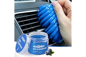 ALIOBC 160g Gel Detergente per Auto, Kit di Pulizia Auto Gel, per Presa D'aria Automatica, Detergente per Tastiere e Fotocamere (Blu)