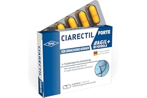 VIRILYT Ciarectil Forte für aktive Männer I 10 Kapseln hochdosiert I Mit Maca + L-Arginin + Zink + Selen I Studienbasierte Entwicklung