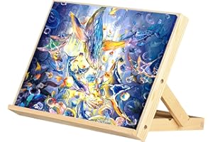 XUIIOSOOKP Planche à Dessin, Chevalet de Table Réglable pour Peinture, Chevalets en Bois de Table Pliable pour Artistes, Bureau, Portable, Dessin, Peinture, Croquis