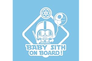 Artstickers 2 adesivi per bebè a bordo Baby Sith.Adesivo Baby on Board Adesivi Calcomanie Stickers per Auto (Bianco, 10 x 10 cm)