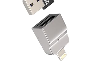 HOYULLI Adattatore Lightning A USB(2in1)per IPhone 14 Micro SD Schede Lettore Cavo 3.0 OTG TF Card Reader Per Apple MFI Certified Chiavetta Memoria Scheda Per iPad Fotografica Macchina Tastiera Esterna Memory