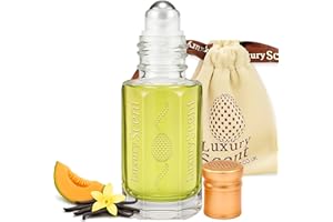 Perfume Oil Amber Oud Gold 6ml Roll-On by Luxury Scent – Long Lasting Alcohol-Free Unisex Attar with Fruity Amber Floral Arabic Inspired Notes, Premium Travel Size Gift for Men & Women