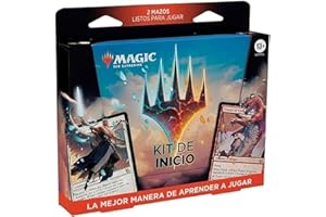 MAGIC THE GATHERING Zestaw startowy 2023 Magic: The Gathering - Naucz się grać 2 gotowymi do użycia taliami + 2 kodami do gry online (gra karciana fantasy dla 2 graczy)