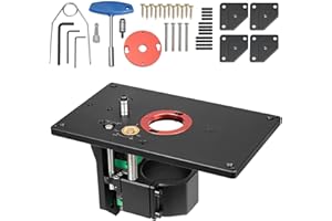 CISSIYOG Oberfräsenhebetisch,Frästisch für Oberfräse,Router Tisch Lift Kit,Trimmen Maschine Invertiert Hubtisch Frästisch,Trimmmaschine Inverted Lifting Table Router Lift,für Holzbearbeitung