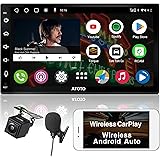 ATOTO A6PF 7 pouce Android Double DIN Récepteurs Multimédia, Autoradio avec Carplay sans fil , Android Auto sans fil, double 