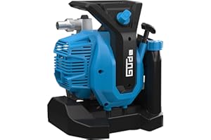 Güde Motorpumpe GMP 7.21 (2-Takt-Motor, 1,45/2 (kW/PS), 52 cm³ Hubraum, 7000 l/h Fördervolumen, 24 m max. Förderhöhe, 8 m max. Ansaughöhe, Pumpengehäuse und Laufrad aus Aluminium-Druckguss)